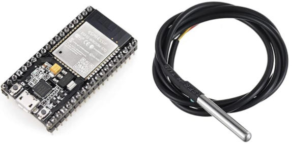 esp32+ds18b20